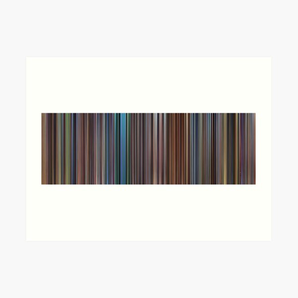 Moviebarcode: The Complete Pixar Feature Films (1995-2011) Art Print