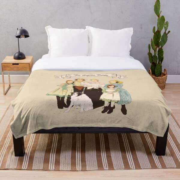 La famille Ingalls colorée dans la petite maison de la prairie Plaid