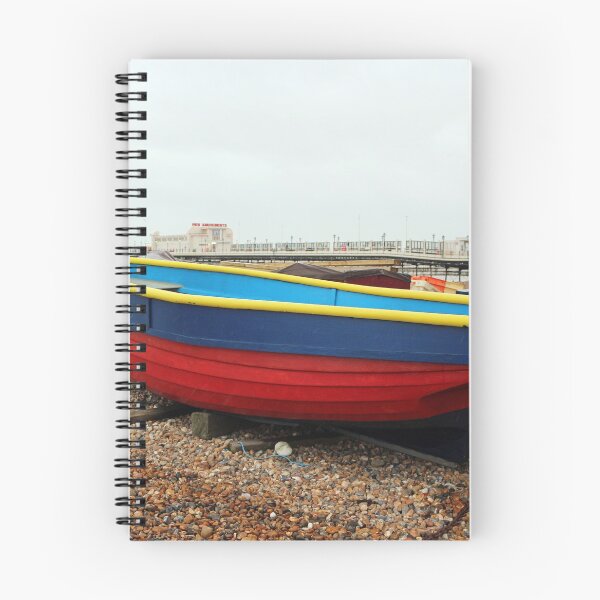 Item preview, colourful boat on the beach designed and sold by pinkal.