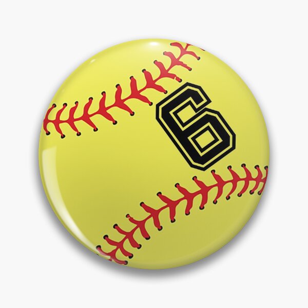 Item preview, Softball Player Jersey No 6 Back Number #6 Ball Sport Socks Gift designed and sold by theshirtinator.