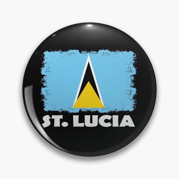Item preview, St Lucia National Flag Distress  designed and sold by IdentiTee Studios.