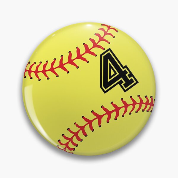 Item preview, Softball Player Jersey No 4 Back Number #4 Ball Sport Socks Gift designed and sold by theshirtinator.