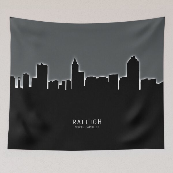 Item preview, Raleigh North Carolina Skyline designed and sold by ArtPrints.