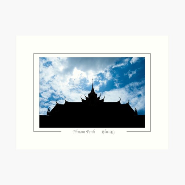 Phnom Penh Cambodia Silver pagoda. Art Print