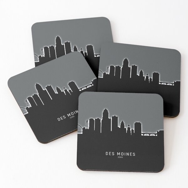 Item preview, Des Moines Iowa Skyline designed and sold by ArtPrints.
