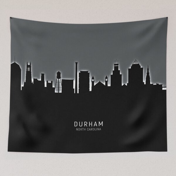 Item preview, Durham North Carolina Skyline designed and sold by ArtPrints.