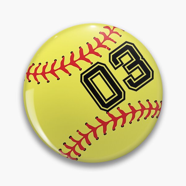 Item preview, Softball Player Jersey No 03 Back Number #03 Ball Sport Socks Gift designed and sold by theshirtinator.