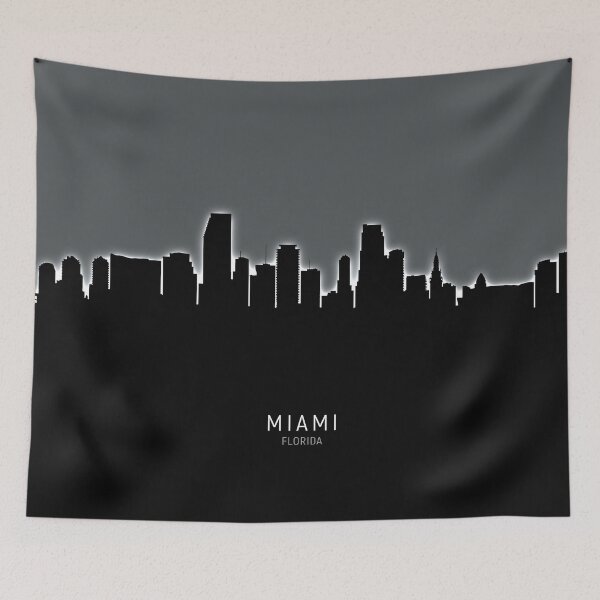 Item preview, Miami Florida Skyline designed and sold by ArtPrints.