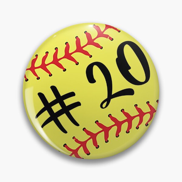 Item preview, Softball Player Back No Number 20 #20 Ball Sport Jersey Gift designed and sold by theshirtinator.