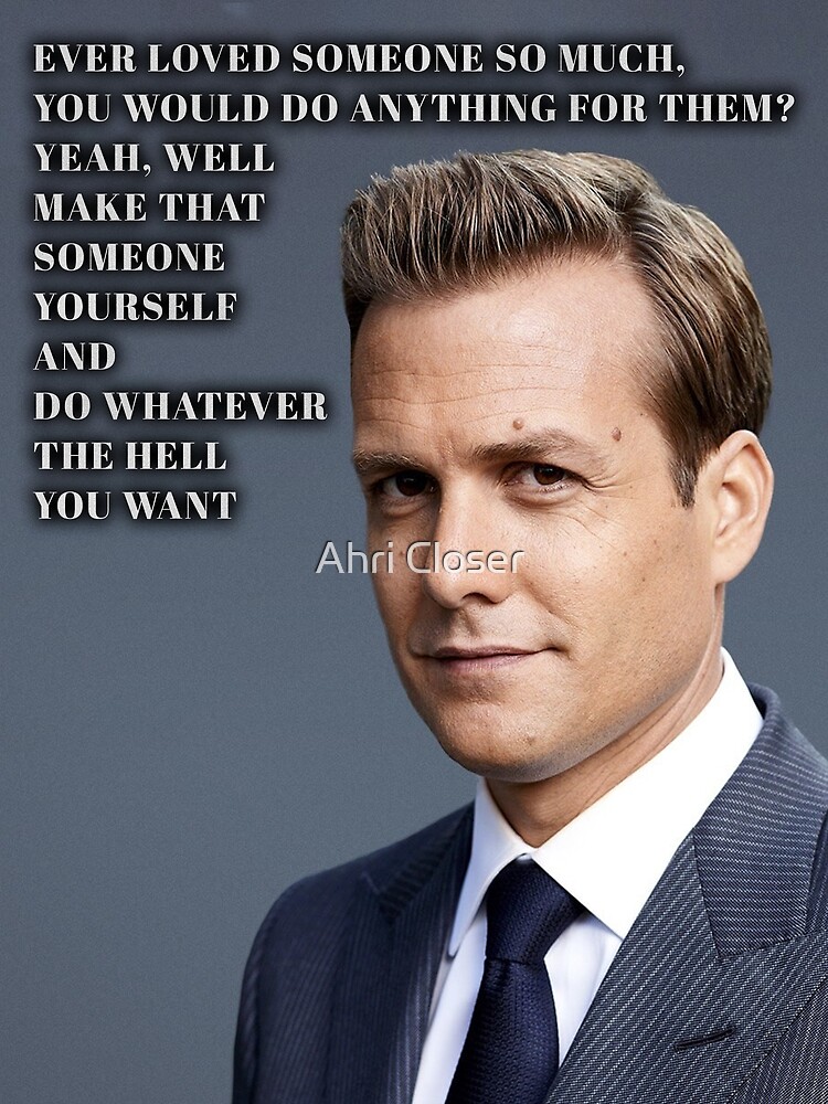"Harvey Specter the best Closer" Poster for Sale by Ahri Closer Redbubble