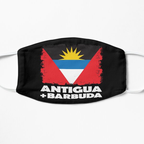 Antigua and Barbuda National Flag Distress Flat Mask