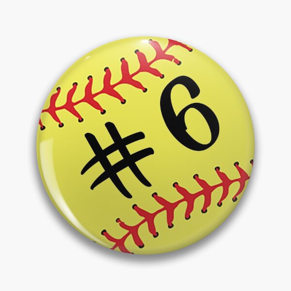 Item preview, Softball Player Back No Number 6 #6 Ball Sport Jersey Gift designed and sold by theshirtinator.