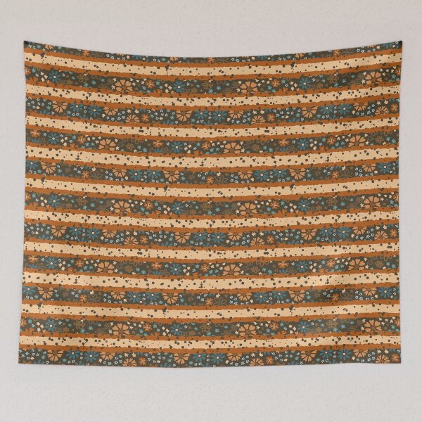 Item preview, Flower Stripes - Tequila Sunrise designed and sold by Olooriel.