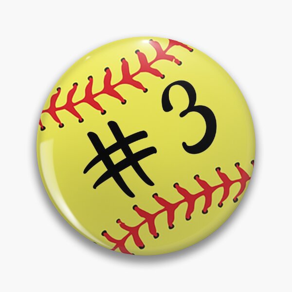 Item preview, Softball Player Back No Number 3 #3 Ball Sport Jersey Gift designed and sold by theshirtinator.