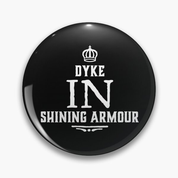 Item preview, Dyke in Shining Armour Lesbian T-Shirt designed and sold by DykeClothingCo.