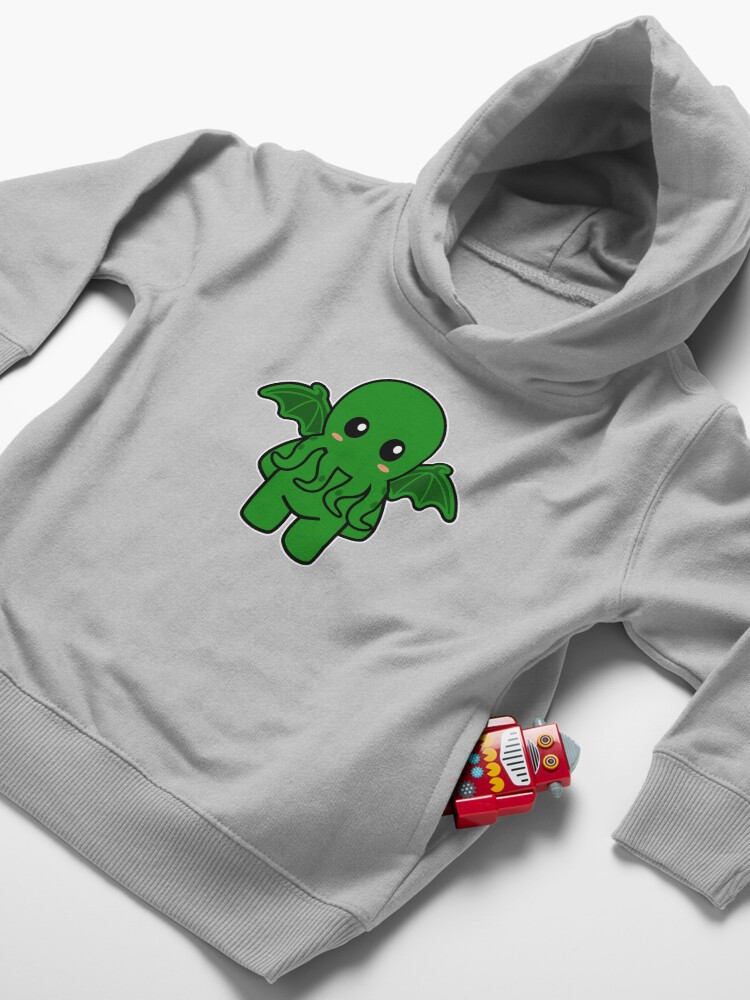 Alternate view of Cute Cthulhu Toddler Pullover Hoodie