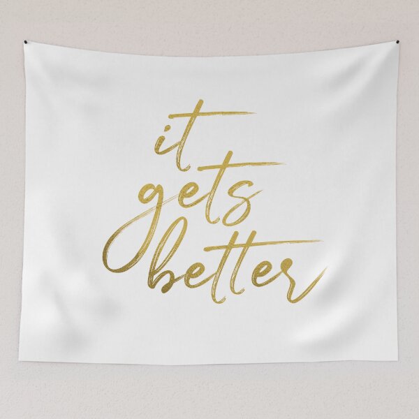 Item preview, it gets better // gold foil designed and sold by LLCRG.