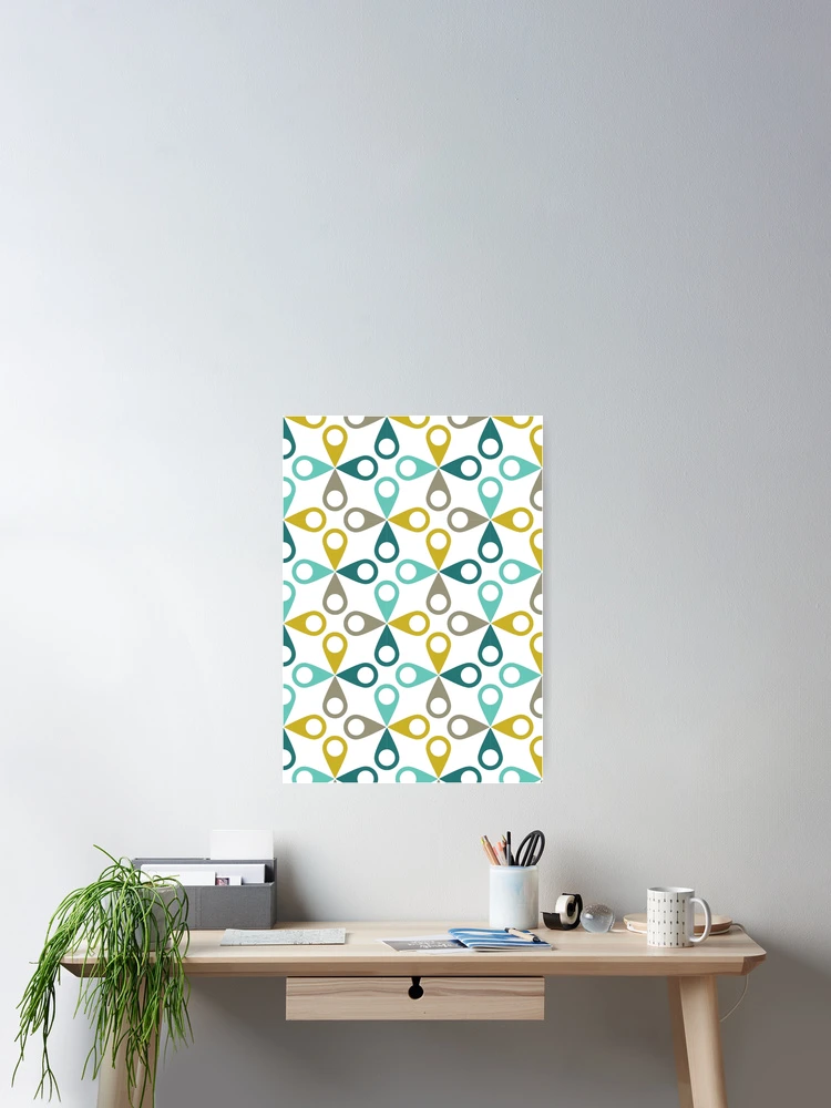 Thumbnail 2 of 3, Poster, Geometric pointers Pattern designed and sold by Delicarte.