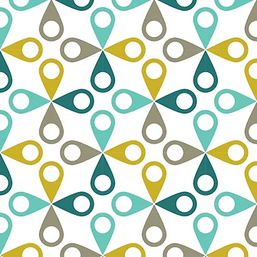 Artwork thumbnail, Geometric pointers Pattern by Delicarte