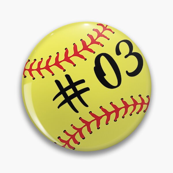 Item preview, Softball Player Back No Number 03 #03 Ball Sport Jersey Gift designed and sold by theshirtinator.