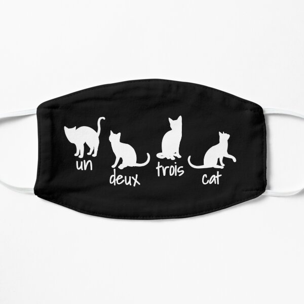 Un Deux Trois Cat - Funny Cat Gift Flat Mask