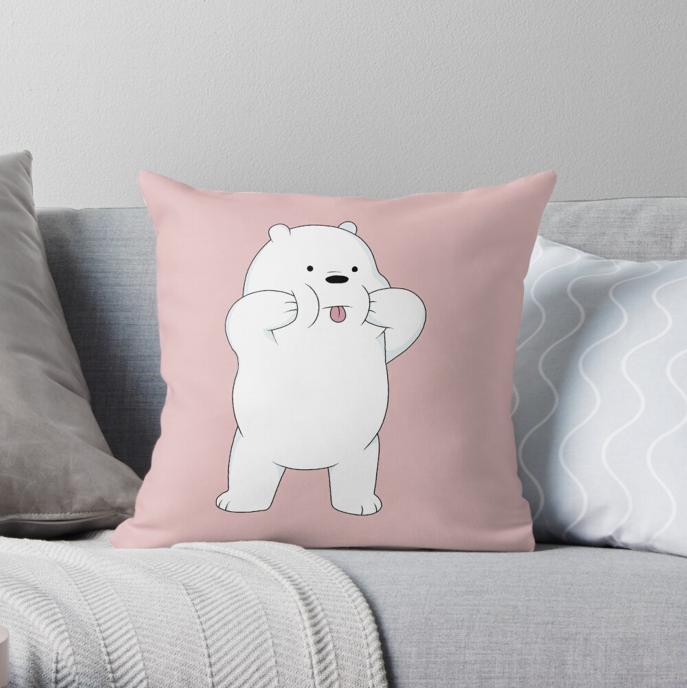 bare bears pillow