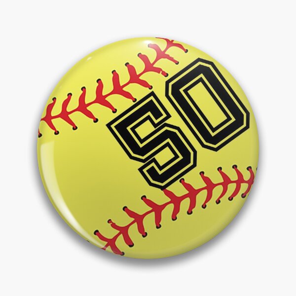 Item preview, Softball Player Jersey No 50 Back Number #50 Ball Sport Sticker Gift designed and sold by theshirtinator.