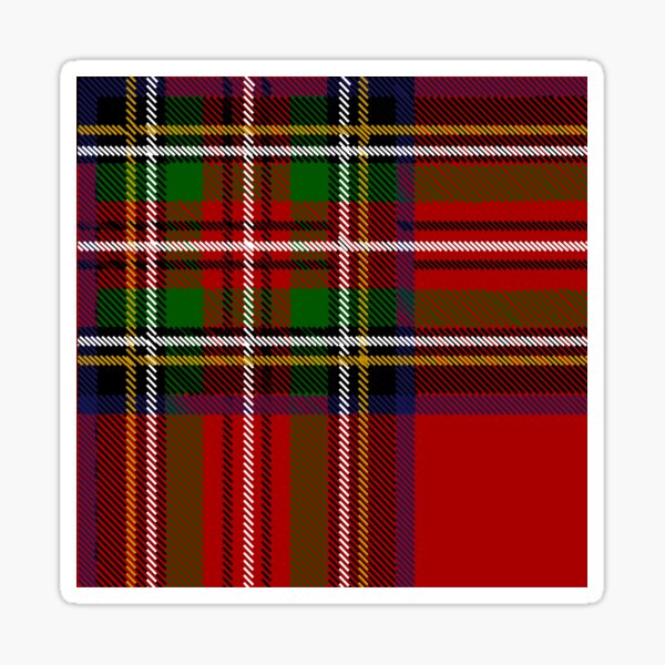Checkered pattern in Scottish style. Tartan. Sticker