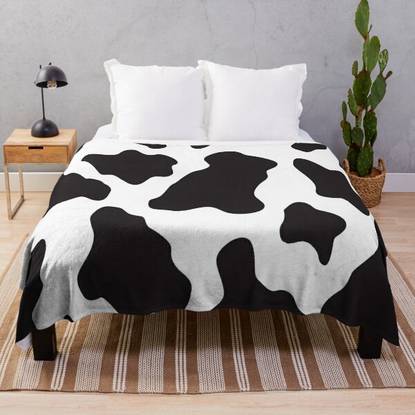 Cow Animal Print Cowboy And Country Ranch Farm Style  Throw Blanket