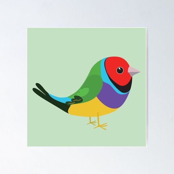 Item preview, Cute gouldian finch designed and sold by Bwiselizzy.