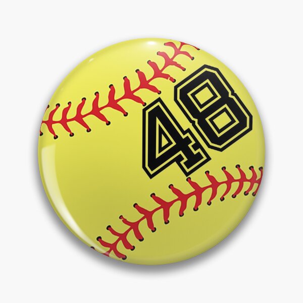 Item preview, Softball Player Jersey No 48 Back Number #48 Ball Sport Sticker Gift designed and sold by theshirtinator.