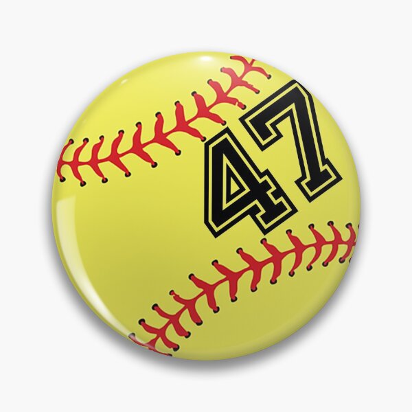 Item preview, Softball Player Jersey No 47 Back Number #47 Ball Sport Sticker Gift designed and sold by theshirtinator.