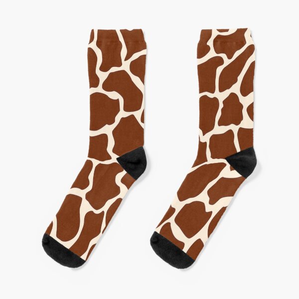 Giraffe Animal Print Africa And Safari Style  Socks
