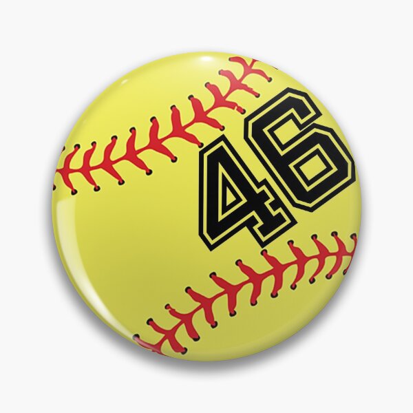 Item preview, Softball Player Jersey No 46 Back Number #46 Ball Sport Sticker Gift designed and sold by theshirtinator.