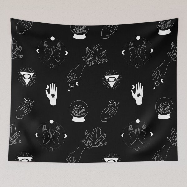 Item preview, Magic illustration. Alchemy, palmistry, and other spiritual pursuits symbols. designed and sold by OneLinePrint.
