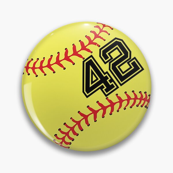 Item preview, Softball Player Jersey No 42 Back Number #42 Ball Sport Sticker Gift designed and sold by theshirtinator.