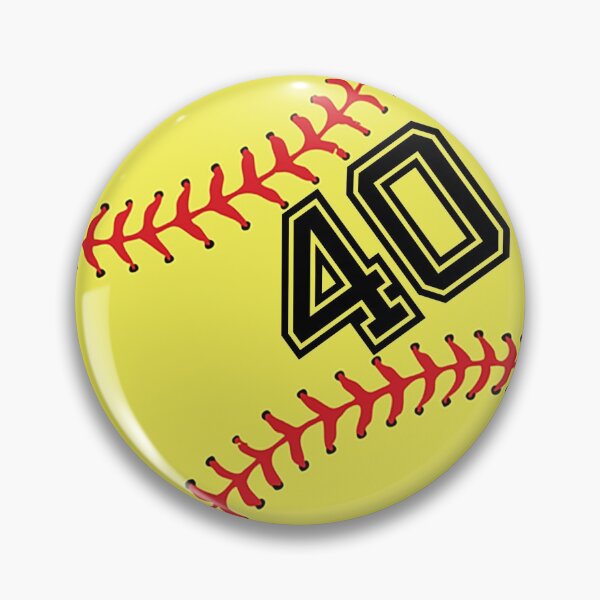 Item preview, Softball Player Jersey No 40 Back Number #40 Ball Sport Sticker Gift designed and sold by theshirtinator.