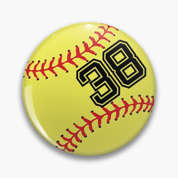 Item preview, Softball Player Jersey No 38 Back Number #38 Ball Sport Sticker Gift designed and sold by theshirtinator.