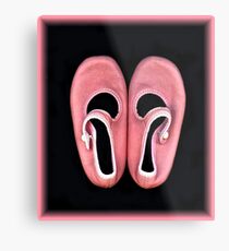 MY FIRST BALLET SLIPPERS Metal Print