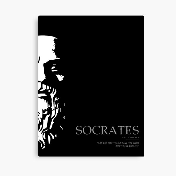 A Quote By Socrates Canvas Print