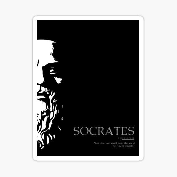 A Quote By Socrates Sticker