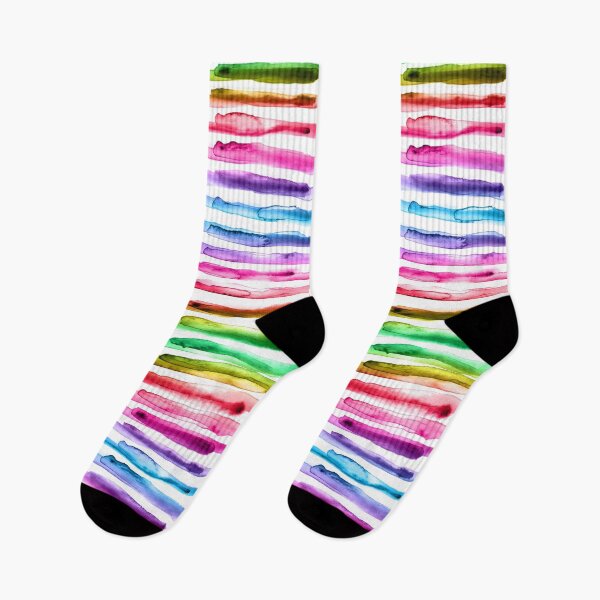 Item preview, Watercolor Stripes Rainbow designed and sold by Olooriel.