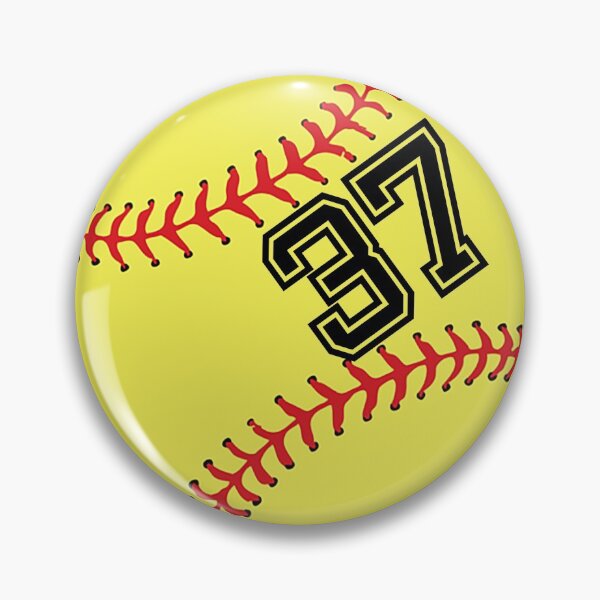 Item preview, Softball Player Jersey No 37 Back Number #37 Ball Sport Sticker Gift designed and sold by theshirtinator.