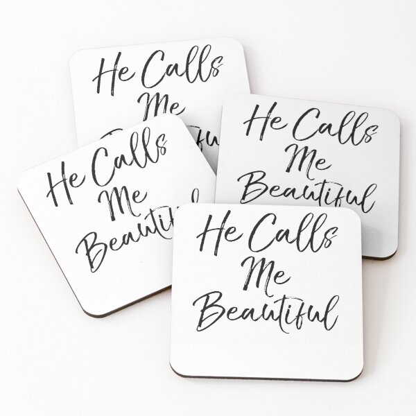 Item preview, He Calls Me Beautiful Christian Quote designed and sold by TNDesignStudio.
