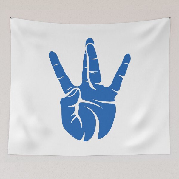 Item preview, Westside West Coast Rap Hip Hop Hand Sign Blue designed and sold by JustLivinLife.