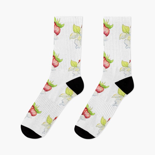 Item preview, Dulce acuarela strawbery y flor blanca designed and sold by NataBold.