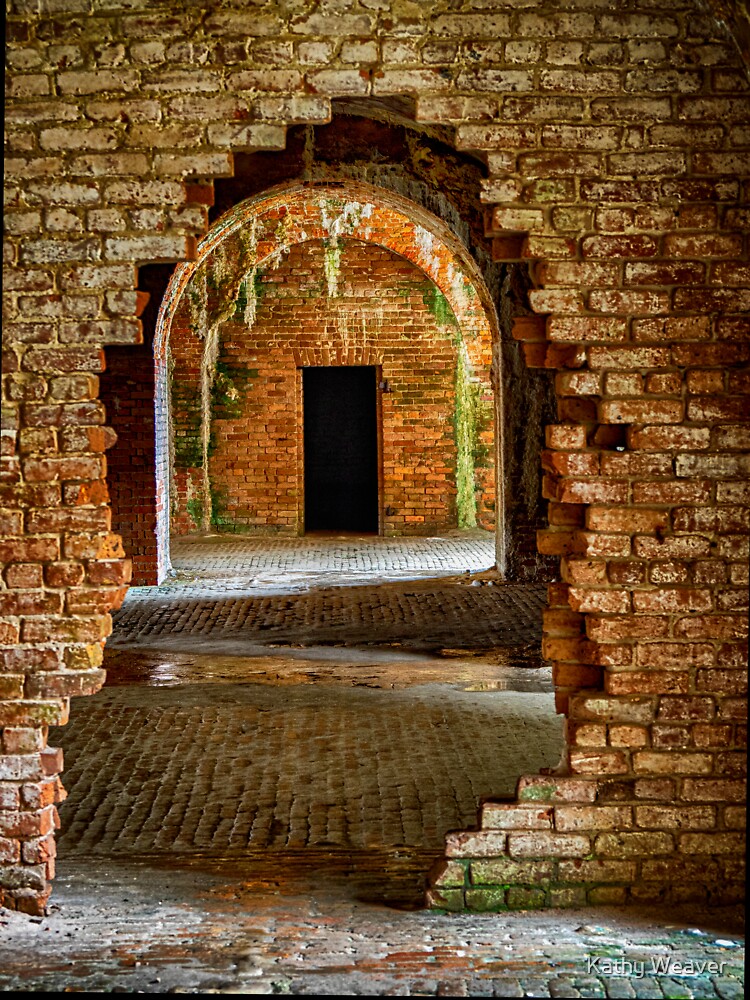 Thumbnail 3 of 3, Sticker, Falling Arch - Fort Morgan Historic Site, AL designed and sold by kdxweaver.
