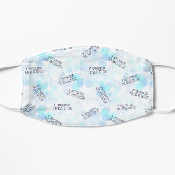 If you can read this, you're too close - introvert 4 blue and navy Mask
