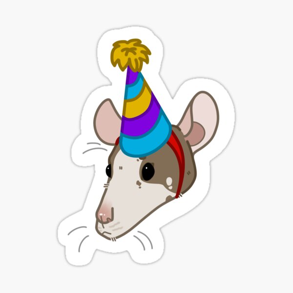 Birthday Hats Stickers Redbubble - green princess party hat roblox