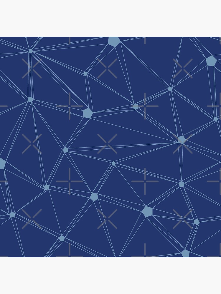 Pentagon grid classic blue by nobelbunt
